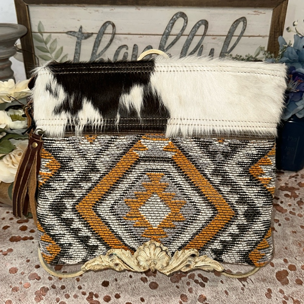 NWT Myra Bag cowhide print bag